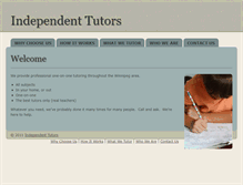 Tablet Screenshot of independenttutors.com